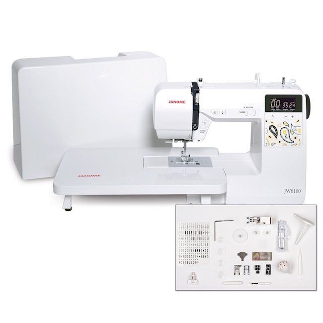 Sewing Machine Janome Portable Embroidery Heavy Duty Commercial Kit Professional