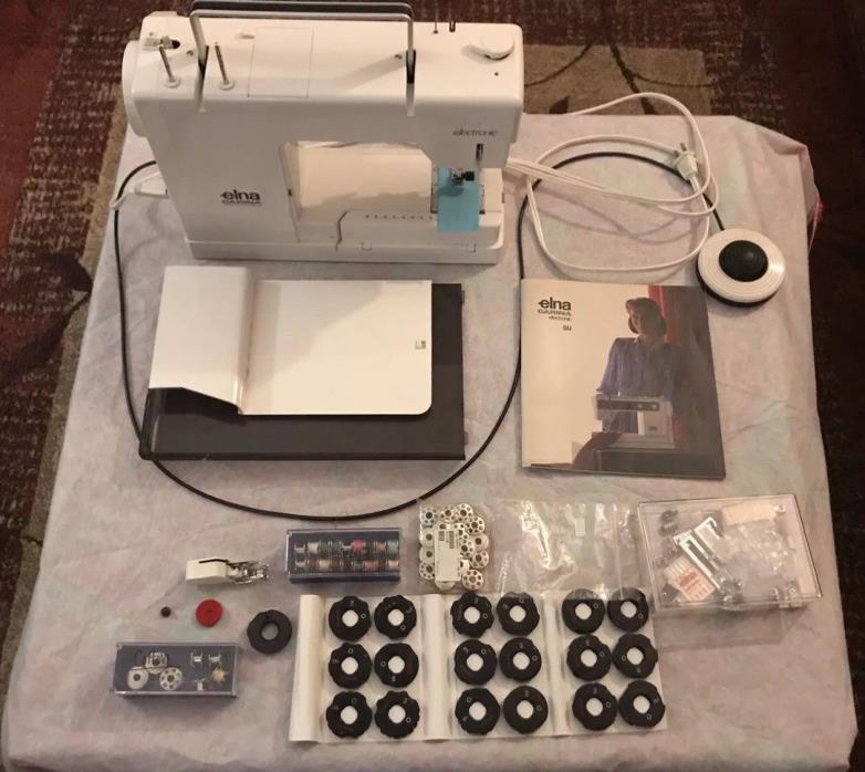 ELNA CARINA SEWING MACHINE WITH MANY ACCESSORIES