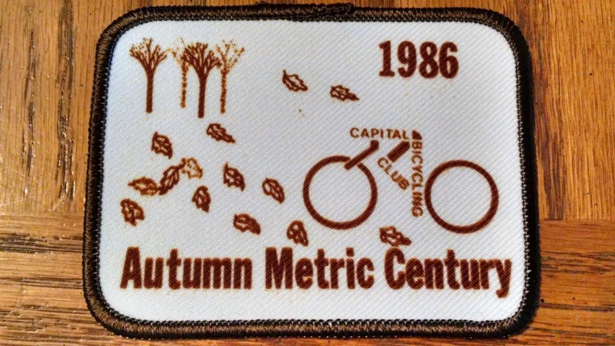 Capital Bicycling Club Autumn Metric Century Sewing Patch