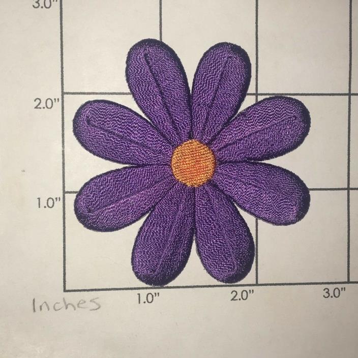 Purple Flower Patch (iron-on)