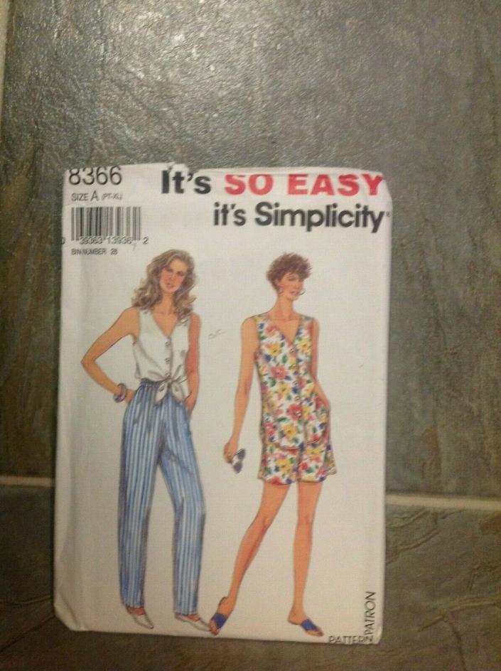 SIMPLICITY #8366 - LADIES ~SO EASY~ 