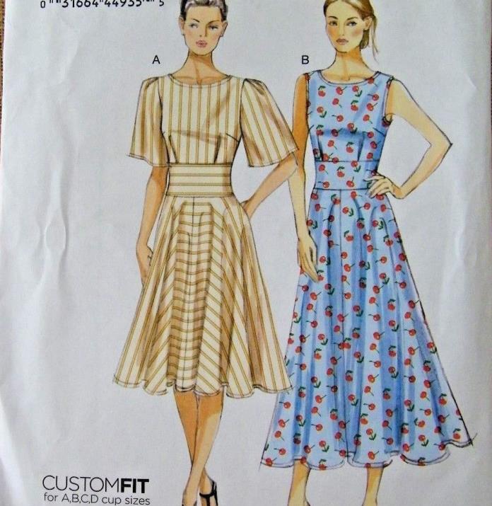 Vogue V8895 Misses Dresses Sizes 16-24 Very Easy Sewing Pattern U/C FF