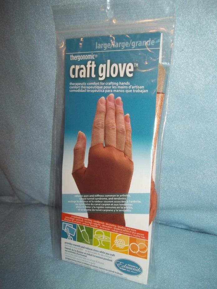 Therapeutic Ergonomic Craft Glove----sz Large---NEW!!