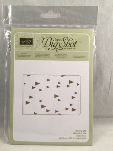 ON POINT Embossing Folder Stampin Up New Tree Triangle Arrow Big Shot
