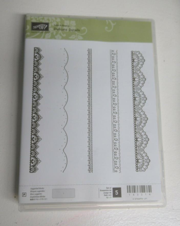 Stampin' Up! DELICATE DETAILS LACE Photopolymer Stamp Set - NEW