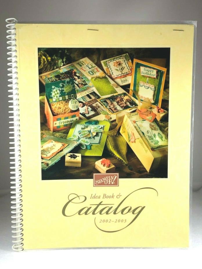 Stampin UP idea catalog-2002-2003