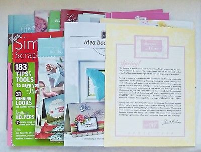 Lot of 27 Stampin’ Up! & Simple Scrapbooks catalogs / magazines