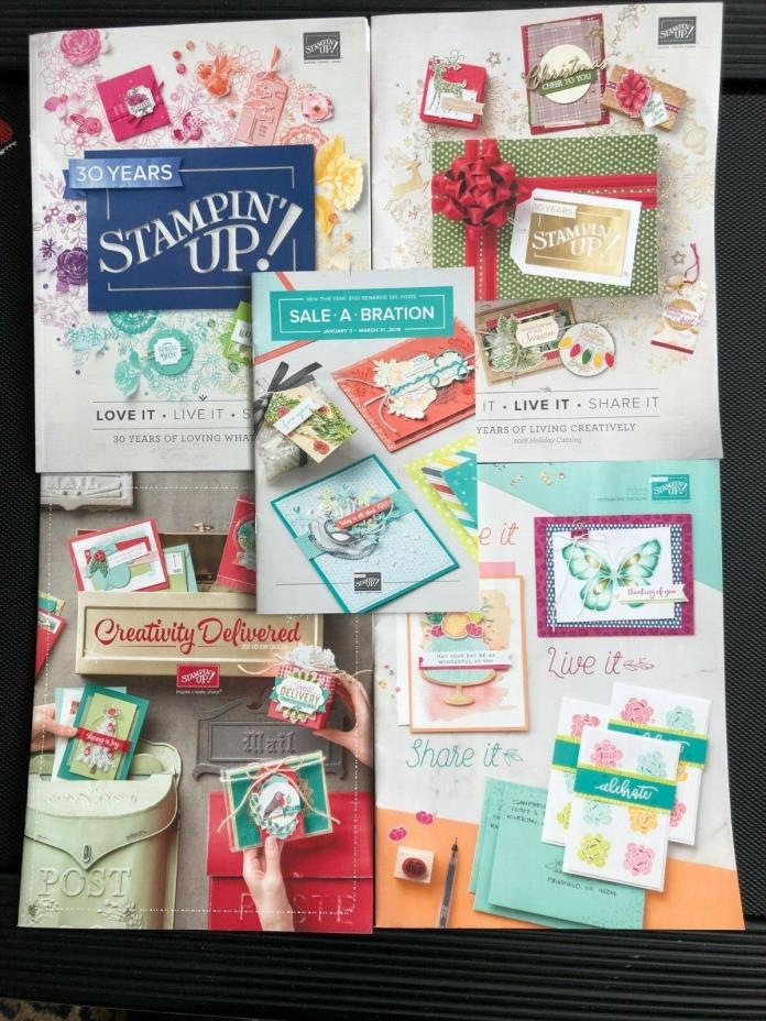 NEW STAMPIN UP 4 CATALOG 2018 2019 ANNIVERSARY ANNUAL HOLIDAY OCCASIONS IDEAS