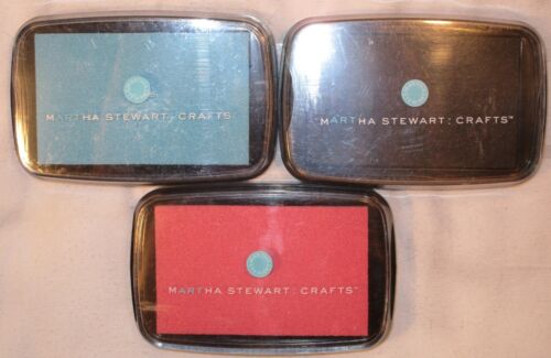 NEW~MARTHA STEWART Crafts Archival Acid-free Pigment Ink Pads~ Set 3