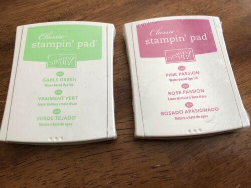 2 Stampin Up Classic  Ink Pad Never Opened