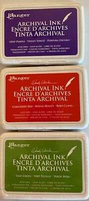 RANGER - ARCHIVAL INK PADS - FULL SIZE - 3 COLORS