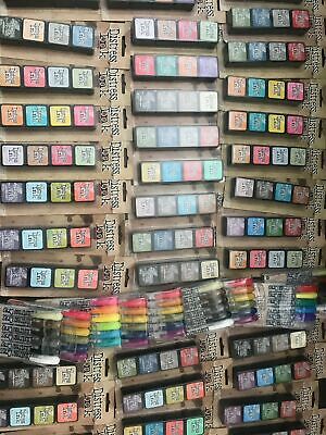 Lot 100 Mixed Lot Tim Holtz Alcohol Inks 4 Pk Mini Distressed Crayons Archival