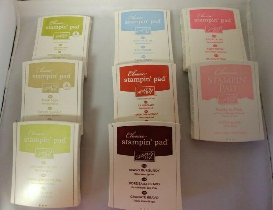 Stampin' UP! Classic Stamp Pad Water Based Dye Ink Linen You Choose The Color