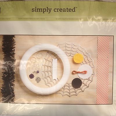 Frightful Wreath Simply Created by Stampin' UP~RARE~Halloween Decoration Crafts