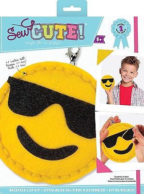 (Emoji Sunglasses) - Sew Cute! Mini Felt Kit. Colorbok. Best Price