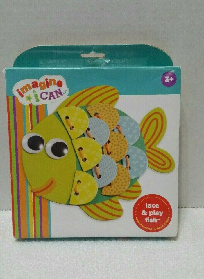 Lace & Play Fish Paper Craft Toy Kids Imagine I Can Make it Myself Kit Ages 3+