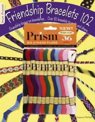 DMC Friendship Bracelets 102 & Prism Floss Pack. Shipping is Free
