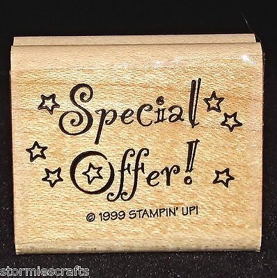 Special Offer Rubber Stamp Single with stars by Stampin Up Business Memos