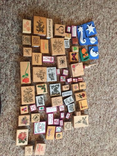 Big Lot of Ink Stamps