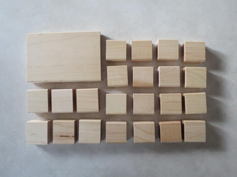 Stampin Up Wood Mounting Blocks NEW 1.5