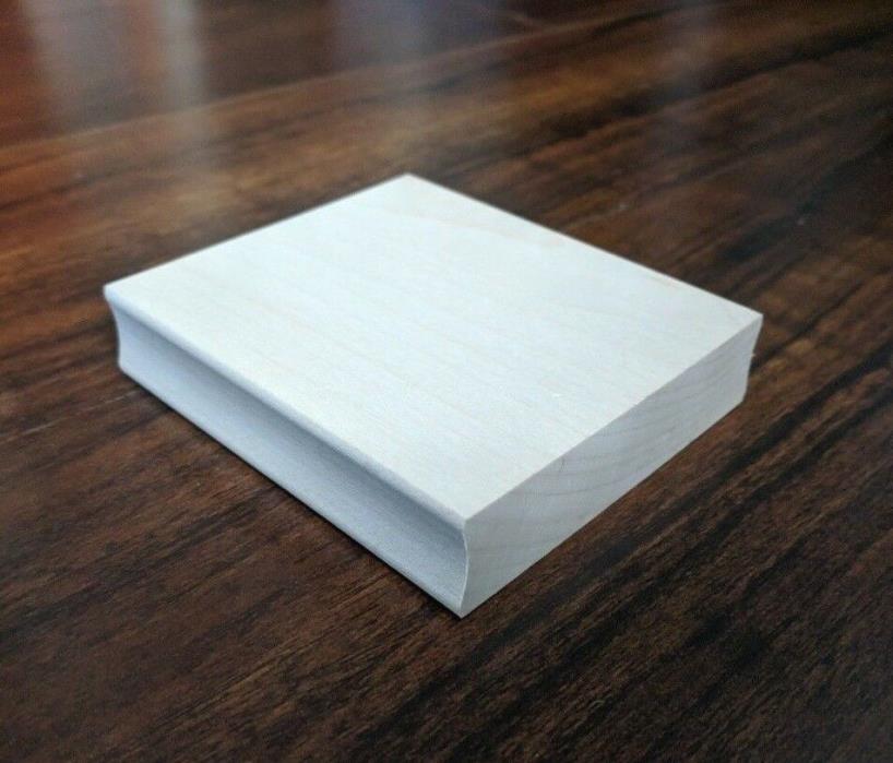 Wood Blocks - Solid Maple Wood Mounts for mounting unmounted rubber stamps NEW