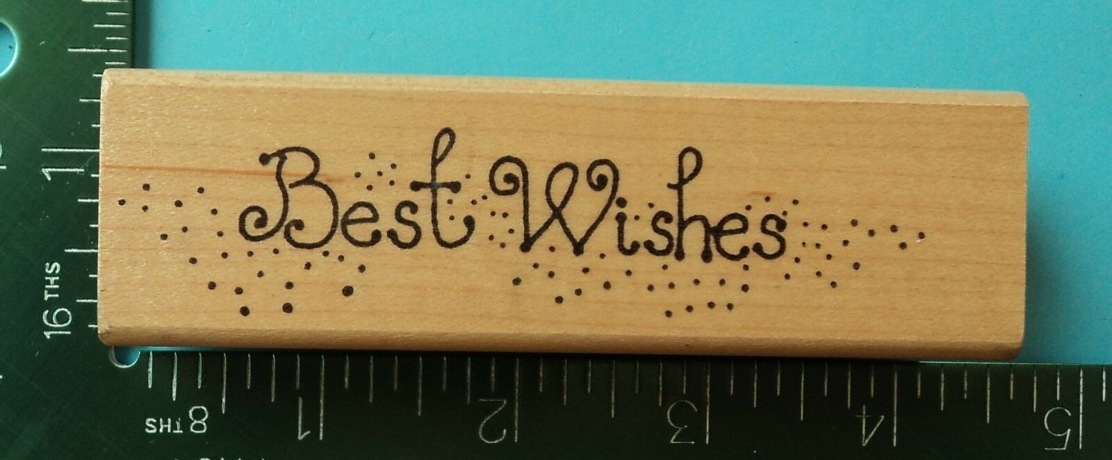BEST WISHES Saying Rubber Stamp by Imagine That