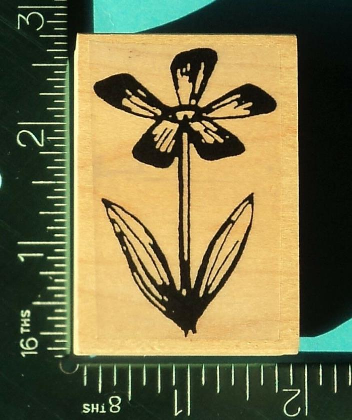 CORN COCKLE FLOWER Rubber Stamp by Endless Creations