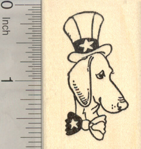 4th of July Dachshund Rubber Stamp, Patriotic Hound Dog E27704 WM