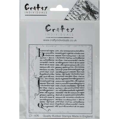 Crafty Individuals Unmounted Rubber Stamp 4.75