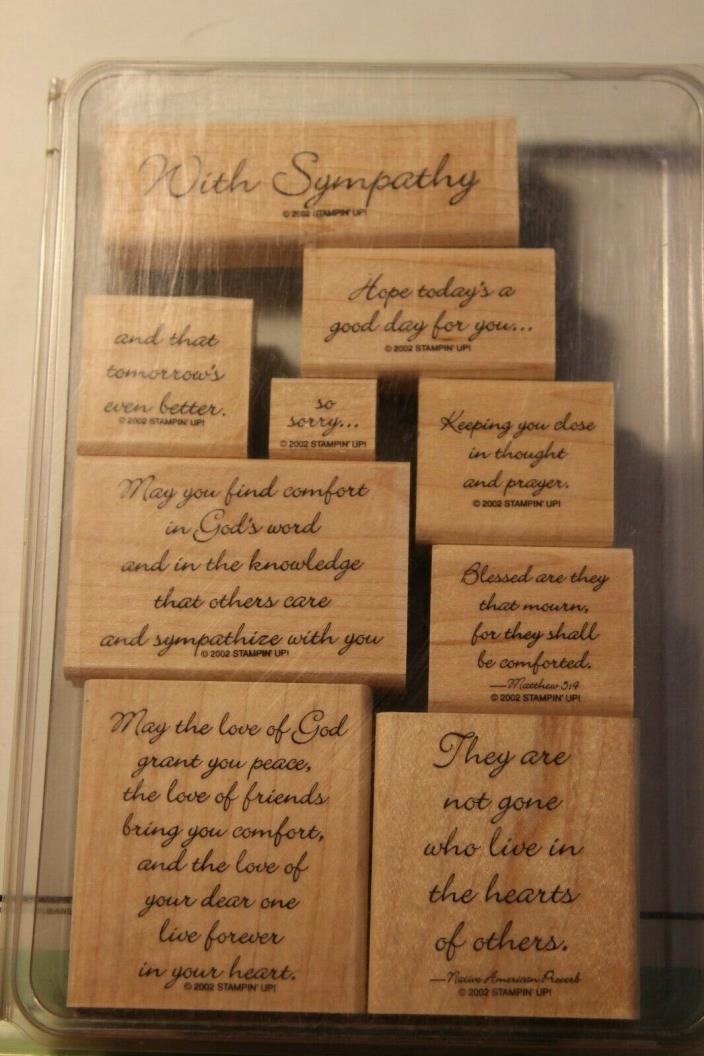 Stampin' Up Wood Mount Stamps - Hope for Comfort