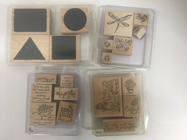 Stampin Up! 4 Sets Stamps Love Ya Bunches Friendship Grows Bunch O bugs shapes