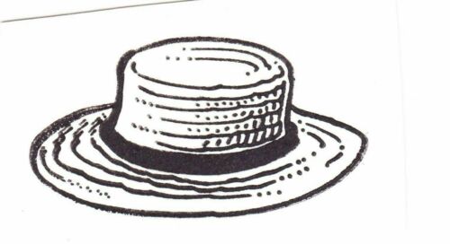 AMISH HAT MY HEART STAMPS FOR YOU RUBBER CLING MOUNTED RUBBER STAMP
