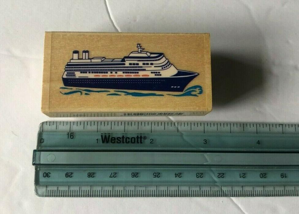 Cruise Ship Rubber Stamp by Sugarloaf