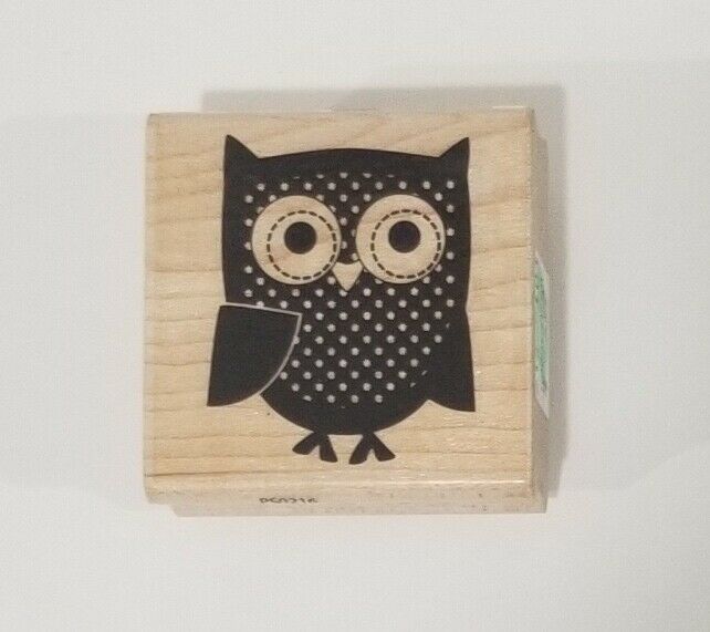 Hampton Art Owl Rubber Stamp #PS0216 Janet Dunn