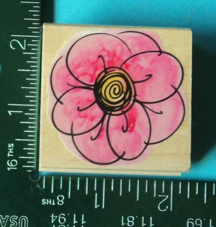 DAISY STYLE FLOWER BLOSSOM Rubber Stamp by Hero Arts