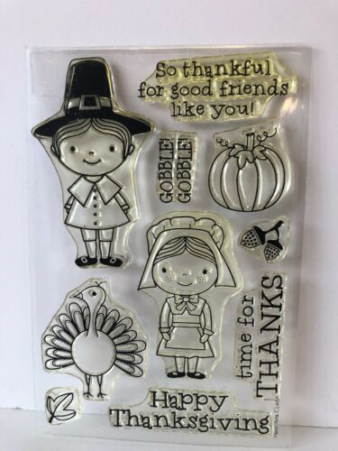 Hero Arts ” So Thankful - Happy Thanksgiving- Turkey Poly Clear Stamps CL466
