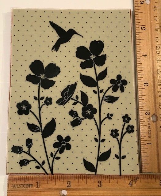 Wildflower Meadow Stampin Up Background unmounted cling rubber stamp #7658
