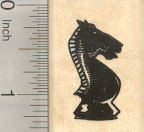 Chess Knight Rubber Stamp, Game D27721 WM