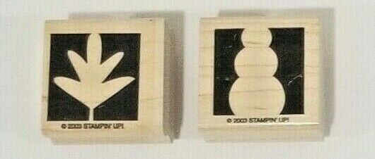 Stampin' Up! Bold Shapes Snowman Leaf Hostess Exclusive
