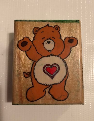 CARE BEARS Tenderheart Mount Rubber Stamps 1994 STAMP AFFAIR  Vintage