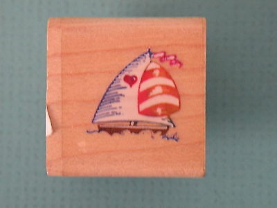 Sailboat, Small STAMPENDOUS Rubber Stamp