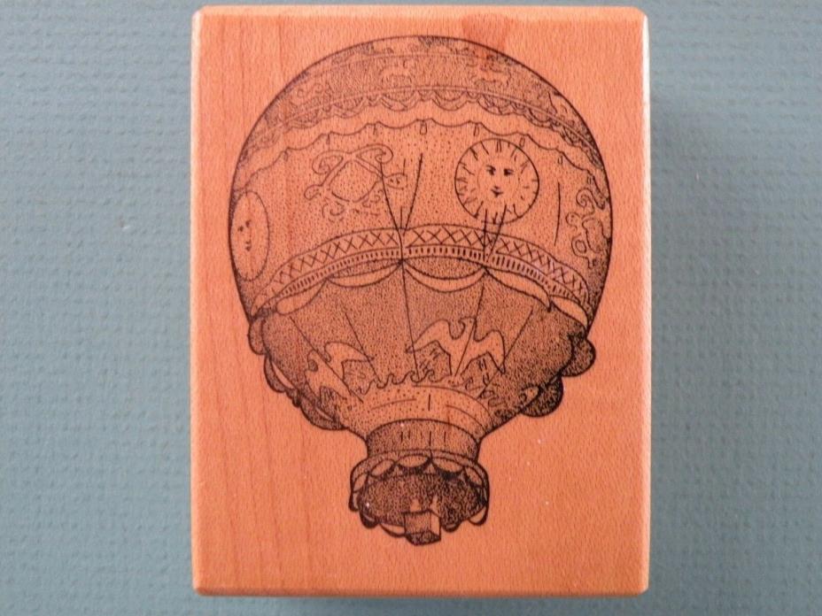 Montgolfier Hot Air Balloon IMAGINAIR DESIGNS Rubber Stamp