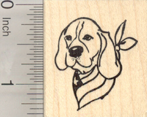 4th of July Beagle Rubber Stamp, Patriotic Dog D27715 WM