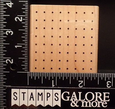 AAW ANNETTE WATKINS USED RUBBER STAMPS F800 BACKGROUND DOTS #1744