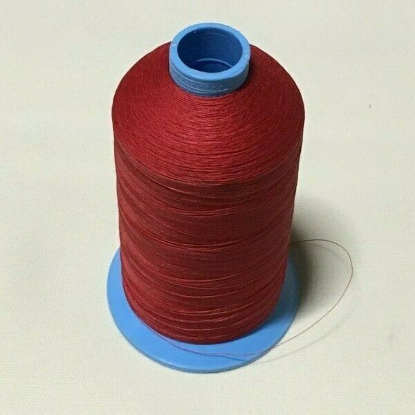 Red 16 oz #69 T70 Bonded Nylon Marine Sewing Thread Guardian Microban