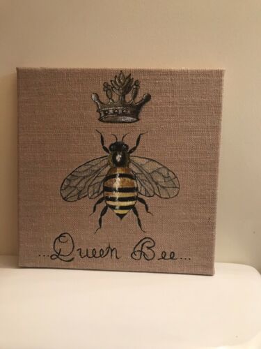 Bee Wall Decor Hand Painted