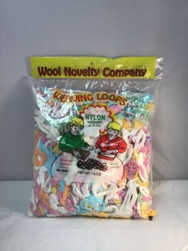 Wool Novelty Co Nylon Weaving Loops 16 oz Crafts Hobby Classroom Supplies Green