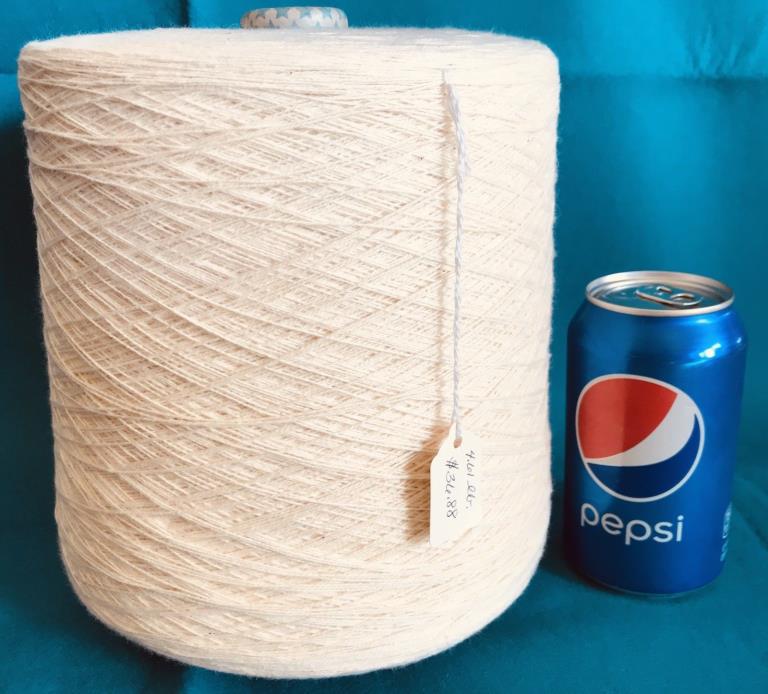 10/2 Cotton Weaving Warp Yarn - 4.61 pounds Cone Natural Off White