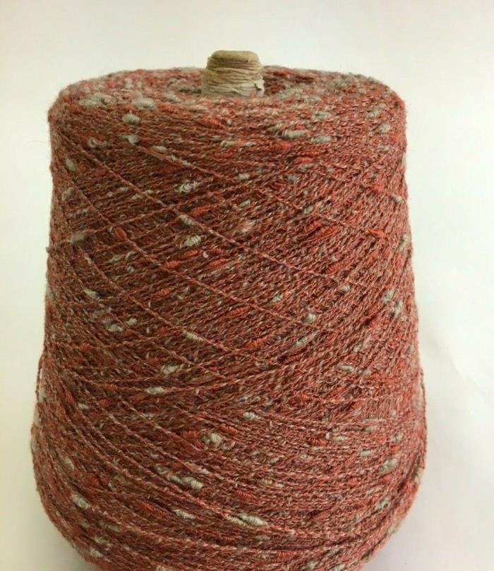 Wool Blend - Red/Gray w/ Slubs - 2250 YPP  Wt. 23 ounces