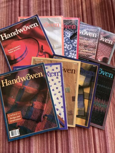 10 Handwoven Magazine Back Issues 1992-93 Weaving, Tapestry Fiber, Patterns